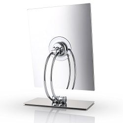 Miusco Tabletop Vanity Makeup Mirror, 10.2 x 8.2 inch, Rectangle, Chrome