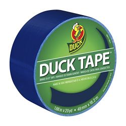 Duck Brand Color Duct Tape, Blue, 1.88 Inches x 20 Yards, Single Roll