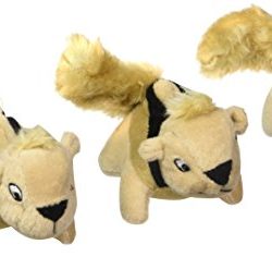 Squeakin' Animals Squeaky Plush Dog Toys, Replacement Hide a Squirrel Squeak Toys by Outward Hound, 3 pack