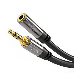 KabelDirekt (25 feet) 3.5mm Male > 3.5mm Female Stereo Audio Extension Cable - PRO Series
