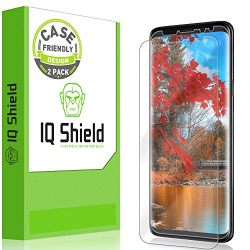 Galaxy S9 Screen Protector [2-Pack], IQ Shield LiQuidSkin Bubble-Free [Case-Friendly] Screen Protector for Galaxy S9 HD Clear Film