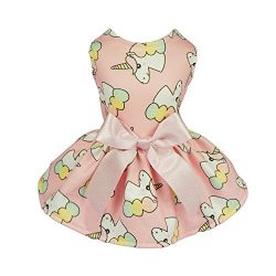 Fitwarm Fairy Unicorn Pet Clothes for Dog Dresses Cat