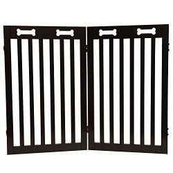 Arf Pets Extension gate Kit, Set of 2 panels - Extension for the Free Standing Wood Dog Gate