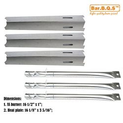 Bar.b.q.s 3pack Stainless Steel Heat Plate & Burners Replacement for Select Gas Grill Models North American Outdoors Grillware