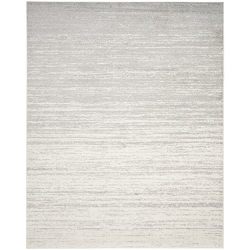 Safavieh Adirondack Collection Ivory and Silver Modern Area Rug (9' x 12')