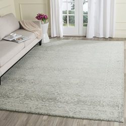 Safavieh Evoke Collection Vintage Silver and Ivory Area Rug (8' x 10')
