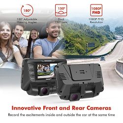 Pruveeo C2 Dual Dash Cam – Full HD Protection for Front and Rear Views
