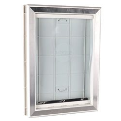BarksBar Large Plastic Dog Door With Aluminum Lining