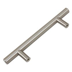GlideRite Long Solid Handle Bar Pulls, 10 Pack, 3.75" x 6.125", Stainless Steel