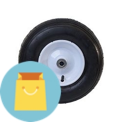Pneumatic Welded Rim Replacement Wheel for Wheelbarrow 13 Inch