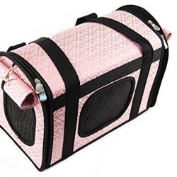 Lovely Shining Heart Dog Carrier Shoulder Bag Pink