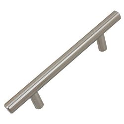 GlideRite Long Solid Handle Bar Pulls, 10 Pack, 3.75" x 6.125", Stainless Steel