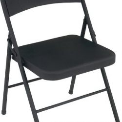 Cosco All Steel 4-Pack Folding Chair, Black