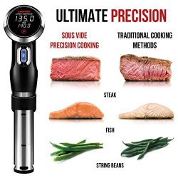 Master Restaurant-Quality Meals at Home with the Programmable Digital Sous Vide Immersion Circulator – Precision Cooking Made Easy