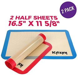 on Stick Cookie Sheets Professional Grade - Includes Bonus Recipe eBook