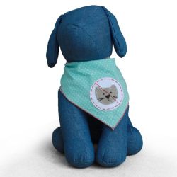 No Cats Allowed Dog Bandana Kerchief (Large)