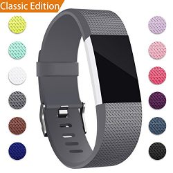Hotodeal For Fitbit Charge 2 Bands, Replacement Wristbands Soft Silicone