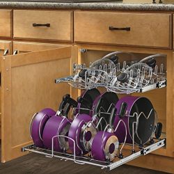 Rev-A-Shelf 21 in. Pull-Out 2-Tier Base Cabinet Cookware Organizer
