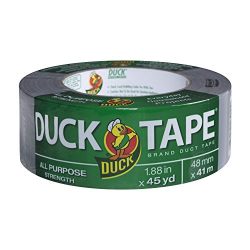 Duck Brand All-Purpose Duct Tape, 1.88 Inches by 45 Yards, Silver, Single Roll