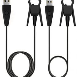 CAVN 2 Pcs Fitbit Alta Charger with Reset Button (1FT+3FT) Replacement USB Charging Cable for Fitbit Alta Smart Fitness Tracker (With Reset Button)