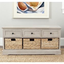 Safavieh American Homes Collection Damien Vintage Grey 3 Drawer Storage Unit