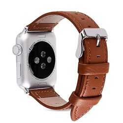 Apple Watch Bands 38mm and 42mm, Fullmosa Jan Calf Leather Replacement Band