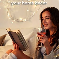 LED String Lights 33 ft with 100 LEDs, TaoTronics Waterproof Decorative Lights for Bedroom