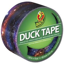 Duck Brand Printed Duct Tape, Galaxy, 1.88 Inches x 10 Yards, Single Roll