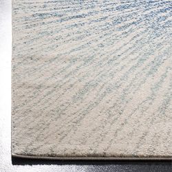 Safavieh Evoke Collection Contemporary Burst Royal Blue and Ivory Area Rug (6'7" x 9')