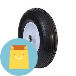 Pneumatic Welded Rim Replacement Wheel for Wheelbarrow 13 Inch
