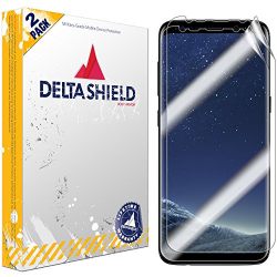 DeltaShield Galaxy S8 Screen Protector (2-Pack, Case Friendly Updated Design)