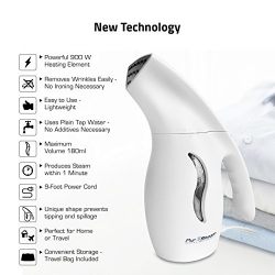 PurSteam Elite Travel Fabric Steamer, Fast-Heat Aluminum Heating Element With Travel Pouch
