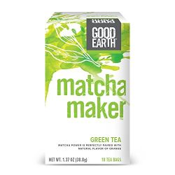 Good Earth Green Tea, Matcha Maker, 18 Count Tea Bags (Pack of 6)