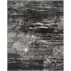 Safavieh Adirondack Collection Silver and Black Modern Abstract Area Rug (8' x 10')