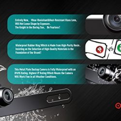 eRapta ERT02 2nd Generation Car Rear View Reaview Reversing Backing Backup Camera With 149°Perfect View 9 Waterproof Car Dash Security Sensor Camera For Ford RV/Trailer/Bus/Trucks Fit All Monitors