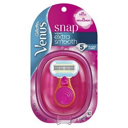 Gillette Venus Snap Cosmo Pink with Extra Smooth Women's On-the-Go Razor