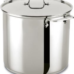 All-Clad Stainless Steel Dishwasher Safe Stockpot Cookware, 16-Quart, Silver