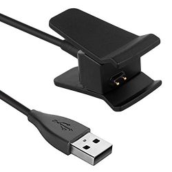 CAVN 2 Pcs Fitbit Alta Charger with Reset Button (1FT+3FT) Replacement USB Charging Cable for Fitbit Alta Smart Fitness Tracker (With Reset Button)