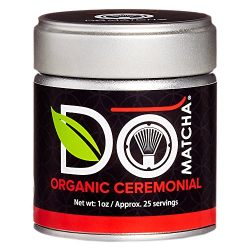 DoMatcha - Organic Ceremonial Matcha Powder, Authentic Japanese Green Tea Rich with Antioxidants and L-Theanine, 25 Servings (1 oz)