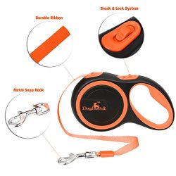 Dogloveit Retractable Dog Leash, 10Ft Flexi Retractable Dog Leash for Small Medium Dogs Under 35 lbs