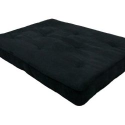 DHP 8-Inch Independently-Encased Coil Premium Futon Mattress, Full Size, Black