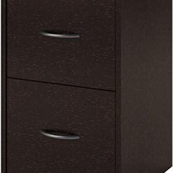 Ameriwood Home Core 2 Drawer File Cabinet, Espresso