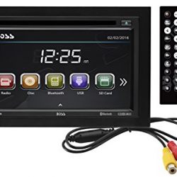 BOSS Audio Double Din, Touchscreen, Bluetooth, DVD/CD/MP3/USB/SD AM/FM Car Stereo, 6.2 Inch Digital LCD Monitor, Wireless Remote rearview Flush Mount Camera Included