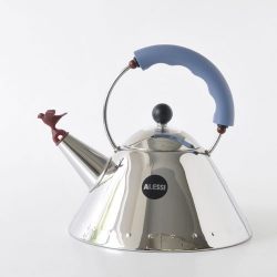 Alessi Michael Graves Kettle with Bird Whistle, Blue Handle