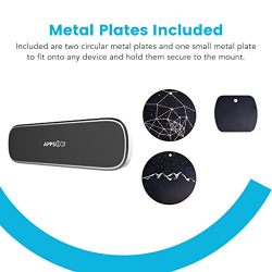 Car Universal Stick On Rectangle Flat Dashboard Magnetic Car Mount Holder for Cell Phones and Mini Tablets