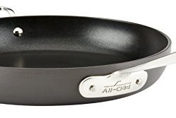 All-Clad HA1 Hard Anodized Nonstick Dishwasher Safe PFOA Free Fry Pan with lid Cookware, 12-Inch, Medium Grey