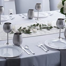 Modern Innovations Stainless Steel Stemless Wine Glasses, Set of 4