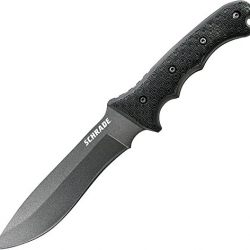 Schrade 12.1in Stainless Steel Fixed Blade Knife with 6.4in Kukri Point Blade