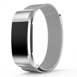 BeneStellar Stainless Steel Milanese Metal Small & Large Band for Fitbit Charge 2