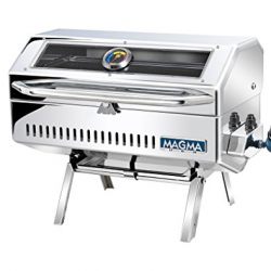 Magma Products, Newport 2 Infra Red Gourmet Series Gas Grill, Polished Stainless Steel